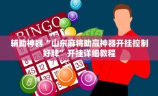 辅助神器“山东麻将助赢神器开挂控制好牌”开挂详细教程