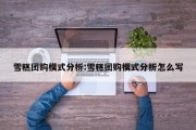 雪糕团购模式分析:雪糕团购模式分析怎么写