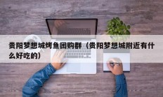 贵阳梦想城烤鱼团购群（贵阳梦想城附近有什么好吃的）