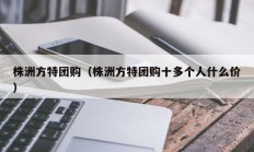 株洲方特团购（株洲方特团购十多个人什么价）