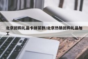 北京团购礼品卡拼装群/北京热销团购礼品加工