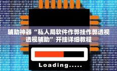 辅助神器“私人局软件作弊挂作弊透视透视辅助”开挂详细教程