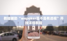 教程辅助“wepoker是不是有透视”开挂详细教程