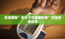 实测辅助”东方十三道辅助器”开挂详细教程