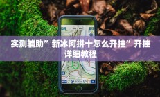 实测辅助”新冰河拼十怎么开挂”开挂详细教程