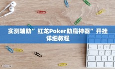 实测辅助”红龙Poker助赢神器”开挂详细教程