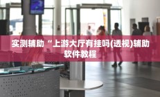 实测辅助“上游大厅有挂吗(透视)辅助软件教程