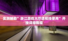 实测辅助”浙江游戏大厅透视挂使用”开挂详细教程