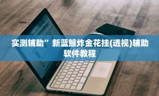 实测辅助”新蓝鲸炸金花挂(透视)辅助软件教程