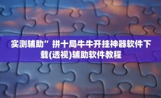 实测辅助”拼十局牛牛开挂神器软件下载(透视)辅助软件教程