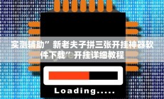 实测辅助“wepoker辅助挂透视作弊软件”(原来确实是有挂)