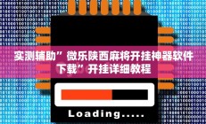 实测辅助”微乐陕西麻将开挂神器软件下载”开挂详细教程