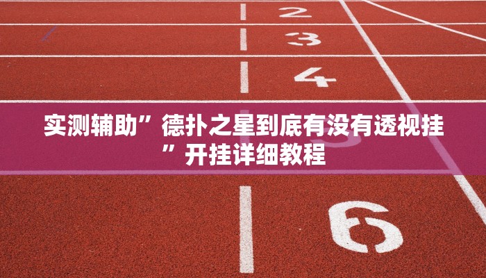 实测辅助”德扑之星到底有没有透视挂”开挂详细教程