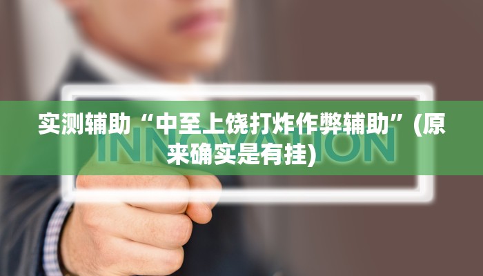 实测辅助“中至上饶打炸作弊辅助”(原来确实是有挂)