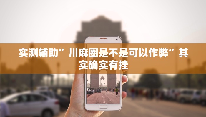 实测辅助”川麻圈是不是可以作弊”其实确实有挂