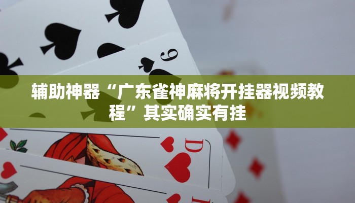 辅助神器“wepoker作弊开挂方法作弊(透视)辅助软件教程