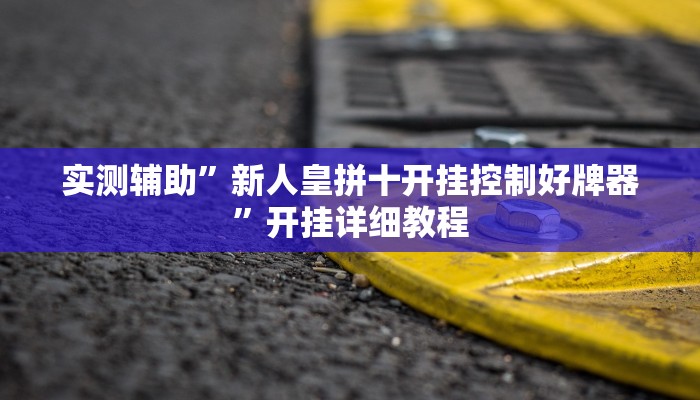 实测辅助”新人皇拼十开挂控制好牌器”开挂详细教程