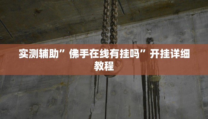 实测辅助”佛手在线有挂吗”开挂详细教程